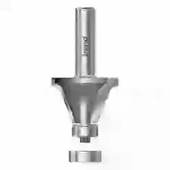 Guided round over chamfer cutter 70 degrees